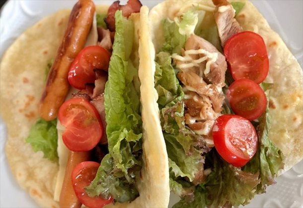 豆腐のトルティーヤ