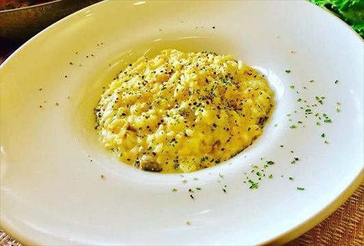 豆乳と玄米のリゾット