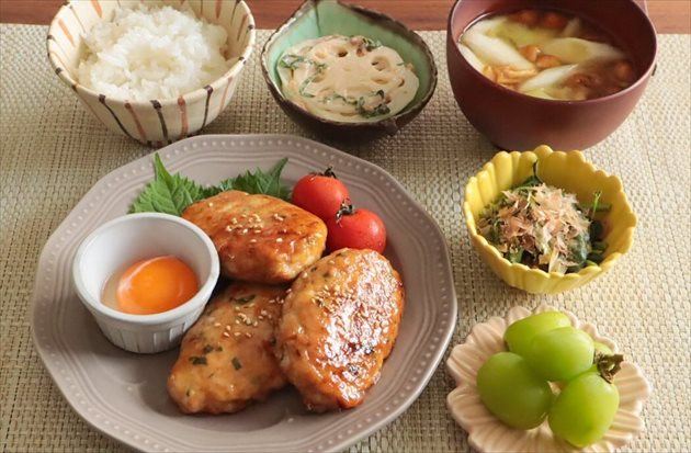 ふわふわ豆腐＆大葉入り鶏つくね