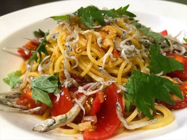 和風冷製じゃこパスタ