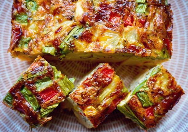 野菜と卵のオーブン焼き